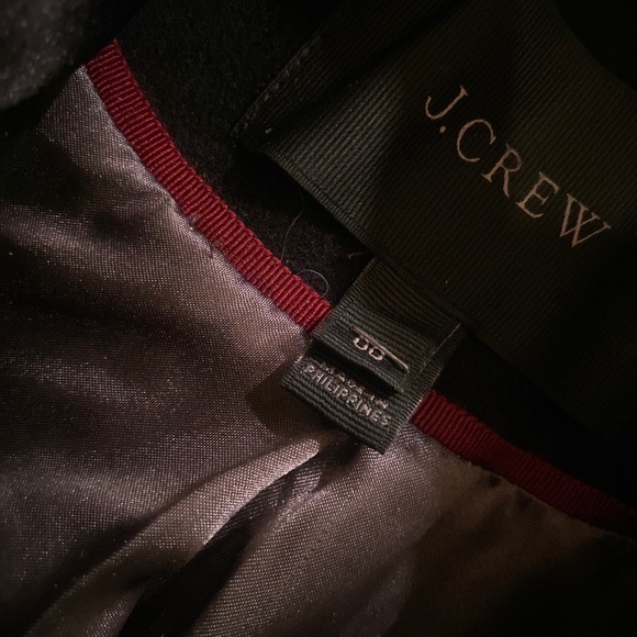 J.CREW WOOL NAVY BLACK Nautical TOGGLE COZY LONG Coat GORG CLASSY - Picture 12 of 16